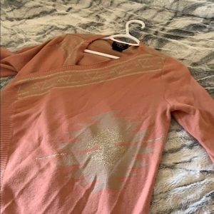 Peach and Gold Cardigan